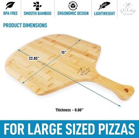 img 2 attached to Zulay Authentic Bamboo Pizza Peel