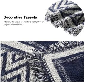 img 1 attached to Winter Plaid Scarf Blanket Shawl Women's Accessories