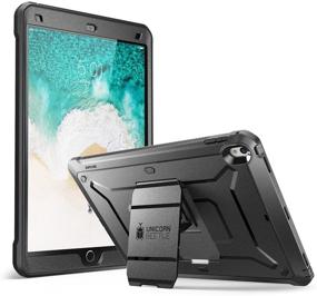 img 3 attached to SUPCASE Unicorn Beetle PRO Case: Heavy Duty Full-body Rugged Protection for iPad Air 3 (2019) and iPad Pro 10.5'' (2017) with Built-in Screen Protector - Black