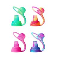 🌈 swirl colors choomee softsip food pouch tops, 4 count logo