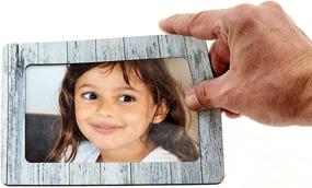 img 2 attached to 🖼️ HomeMonkeys 4x6 Extra Thick Strong Magnetic Picture Frame 4 Pack: Elegant Clear Decor, Easy Photo Change, Lifetime Guaranty