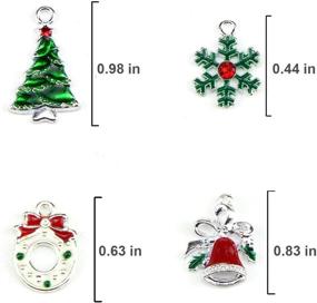 img 3 attached to 🎄 Versatile Set of 20 Enamel Charm Pendants - Ideal for Christmas-themed Jewelry DIY Projects!