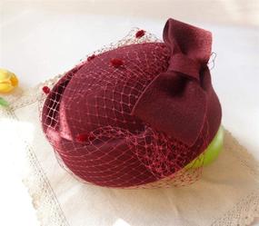 img 2 attached to ORIDOOR British Pillbox Wedding Fascinator: Exquisite Women's Accessories for Special Occasions