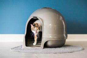 img 3 attached to 🐱 PETMATE Dome Clean Step Cat Litter Box: Innovative Design with 3 Color Options