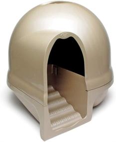 img 2 attached to 🐱 PETMATE Dome Clean Step Cat Litter Box: Innovative Design with 3 Color Options