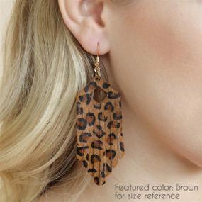 img 3 attached to 💎 Stylish Geometric Earrings for Girls by RIAH FASHION: Genuine Jewelry Collection