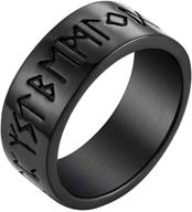 🗡️ valily norse viking symbol spinner ring: stainless steel/gold/black - perfect gift for men/women (sizes 7-13) logo