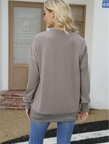 img 2 attached to Geifa Women's Oversized Crewneck Sweatshirts: Long Sleeve Sweaters and Tunic Tops for Leggings