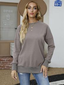 img 3 attached to Geifa Women's Oversized Crewneck Sweatshirts: Long Sleeve Sweaters and Tunic Tops for Leggings