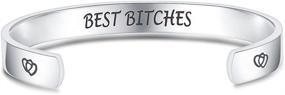 img 4 attached to Inspirational Encouragement Graduation School Open Cuff Bangle Bracelet by Jude Jewelers - Stainless Steel
