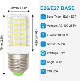 img 2 attached to 💡 Cylindrical Equivalent Non Dimmable AC100V 265V Decorative: The Perfect Lighting Solution