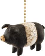 🐷 clementine design black and white folk pig ceiling fan or light pull chain логотип