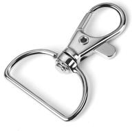 🔗 silver 40 pcs lobster clasp with swivel snap hooks and 1 inch d ring – keychain hook, lanyard clips for various uses logo