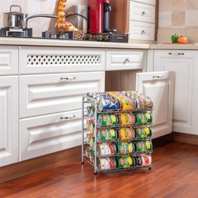 img 2 attached to Kitchen Stackable Silver Pantry Organizer