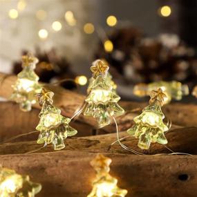 img 3 attached to Christmas Tree String Lights - 10ft, 30 LED Indoor Fairy Lights with Remote, USB & Battery Operated, Dimmable, 8 Lighting Modes - Holiday Decor and Xmas Tree Twinkle Lights