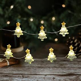 img 4 attached to Christmas Tree String Lights - 10ft, 30 LED Indoor Fairy Lights with Remote, USB & Battery Operated, Dimmable, 8 Lighting Modes - Holiday Decor and Xmas Tree Twinkle Lights