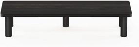 img 1 attached to 🖥️ Furinno Turn-N-Tube Monitor Riser Stand: Sleek Espresso/Black Design for Enhanced Workspace Ergonomics