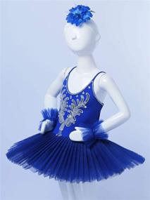 img 2 attached to FEESHOW Sparkle Beaded Ballet Costumes Sports & Fitness