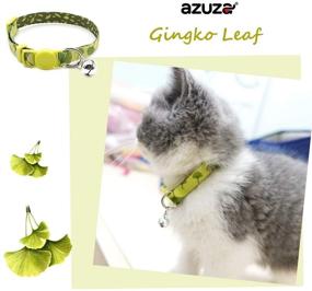 img 2 attached to 🐱 Azuza 4 Pack Breakaway Kitten Collar with Bell - Stylish & Adjustable Kitten Collars for Safety & Comfort