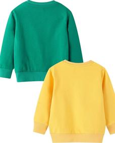 img 3 attached to Trendy and Comfy: ALI SEA Sweatshirts Toddler Pullover - Ideal Boys' Clothing in Sweaters