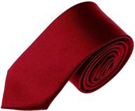 versatile solid skinny neckties: stylish boys' accessories in various inches logo