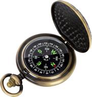 🧭 morning jucy multifunctional vintage pocket compass: accurate, waterproof & versatile for hiking, camping, boating & more - ideal gift & collector's item логотип