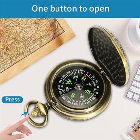 img 3 attached to 🧭 Morning Jucy Multifunctional Vintage Pocket Compass: Accurate, Waterproof & Versatile for Hiking, Camping, Boating & More - Ideal Gift & Collector's Item