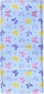 🦋 wildkin 100% cotton kids nap mat cover for boys & girls: butterfly garden design with sewn-in flap pillowcase - fits up to 1.5 inches, including basic sleep mat - bpa-free logo