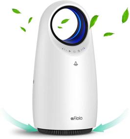 img 4 attached to Large Room Air Purifier for Home Office up to 430ft² | Afloia Air Cleaner with Efficient 3- Stage 🌬️ H13 HEPA Filtration to Remove Odor, Smoke, Pet Dander | Ultra-quiet 24 dB Operation, 3 Speeds & Optional Night Light