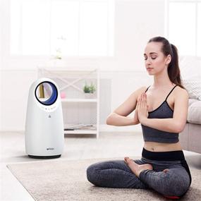 img 1 attached to Large Room Air Purifier for Home Office up to 430ft² | Afloia Air Cleaner with Efficient 3- Stage 🌬️ H13 HEPA Filtration to Remove Odor, Smoke, Pet Dander | Ultra-quiet 24 dB Operation, 3 Speeds & Optional Night Light