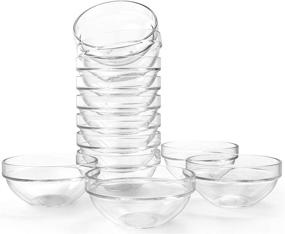 img 4 attached to 🍲 Lawei Set Glass Bowls Transparent: Stylish and Functional Kitchen Essentials