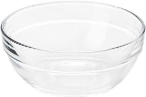 img 2 attached to 🍲 Lawei Set Glass Bowls Transparent: Stylish and Functional Kitchen Essentials