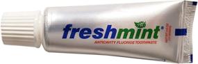 img 4 attached to 🧴 144 Travel Size Freshmint 0.6 oz. Anticavity Fluoride Toothpaste Tubes, Metallic Tube, No Individual Boxes for Extra Savings, SEO-optimized