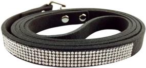 img 2 attached to 🐾 JWPC Bling Rhinestone Dog Leash - Sparkling 4 ft Long &amp; 5/8&#34; Wide - Perfect Leash for Training, Walking, and Running with Medium Small Dogs/Cats