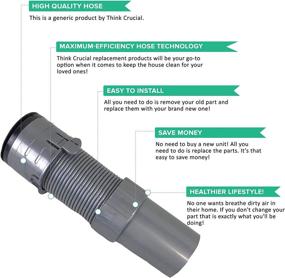 img 2 attached to Crucial Vacuum Floor Nozzle Hose Replacement - Parts Compatible with Shark Navigator 193FFJ - Fits NV350, NV351, NV352 - 1 Pack