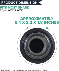 img 1 attached to Crucial Vacuum Floor Nozzle Hose Replacement - Parts Compatible with Shark Navigator 193FFJ - Fits NV350, NV351, NV352 - 1 Pack