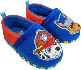 img 4 attached to Adorable Paw Patrol Marshall Slipper Toddler Boys' Shoes - Cozy & Comfortable!