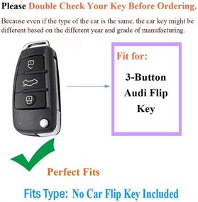 img 3 attached to SANRILY Flip Key Audi Case