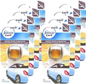 img 1 attached to 🚗 Fresher Rides Ahead: Febreze Car Vent Clips 8-Pack, Smoke Odor Eliminator with Fresh Citrus Scent