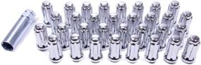 img 2 attached to 🦍 Gorilla Automotive 26105HT Small Diameter Duplex Acorn Chrome 8 Lug Kit (14mm x 2.00 Thread Size) - Set of 32