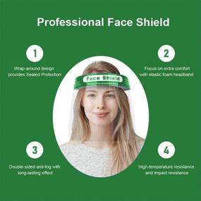 img 1 attached to Safety Face Shield Lightweight Transparent Occupational Health & Safety Products