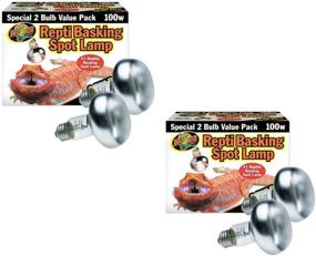 img 1 attached to 🐊 Zoo Med Repti Basking Spot Bulb 100w - 4 Bulbs Total (2 Packs of 2 Bulbs each)