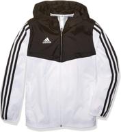 👦 adidas boys' tiro windbreaker: ultimate protection and style logo