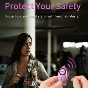 img 3 attached to 🚨 5Pack Personal Safety Alarm Keychain - 140DB Emergency Security Alarm with LED Lights for Women, Men, Children, Elderly