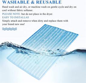 img 1 attached to Ximoon 4 Pack RMF-4X Ultra-Clean Washable Steam Cleaning Pads for HAAN FS, SI, and MS Series Steamers SI-40, SI-70, SI-35 - Part # RMF4X, RMF2X