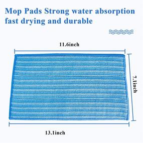 img 2 attached to Ximoon 4 Pack RMF-4X Ultra-Clean Washable Steam Cleaning Pads for HAAN FS, SI, and MS Series Steamers SI-40, SI-70, SI-35 - Part # RMF4X, RMF2X