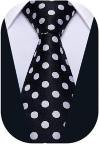 img 4 attached to 👔 Black Polka Woven Fashion by Barry Wang