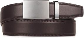 img 3 attached to 👔 Men's Automatic Ratchet Leather Belt