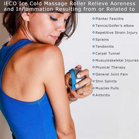 img 2 attached to 🧊 Ice Therapy Massage Roller Ball - Cold & Heat Relief for Myofascial Release, Trigger Point & Muscle Knot Therapy - Deep Tissue Ice Massager by iECO Cryosphere