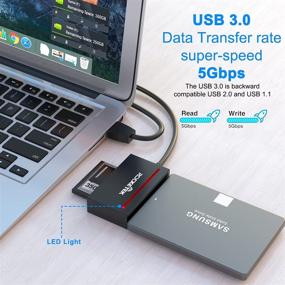 img 2 attached to 🚀 Rocketek USB 3.0 CFast Card Reader and SATA Adapter - Simultaneously Read & Write CFast 2.0 Memory Card and 2.5" HDDs